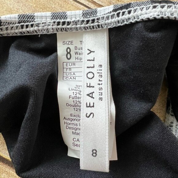 Seafolly Capri Check Hipster Bikini Bottoms - Picture 5 of 7